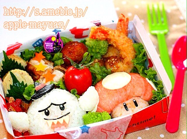 キャラ弁＊きのこツインズ☆ ～秋のお弁当♪～ : 子連れハワイ旅行Blog**