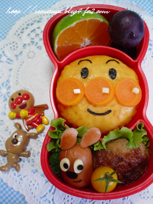 プーさんオムライス弁当☆: 簡単!!かわいい☆幼稚園お弁当