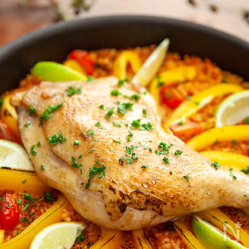 ターメリックの香るラム肉のパエリア