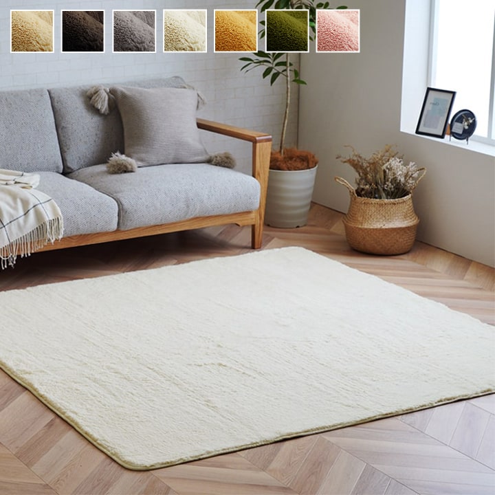 超極厚60mm とろりんラグ 円形 極細マイクロファイバー 200cm ホットカーペット対応 ラグマット とろりん 高反発 フランネルラグ 絨毯 厚手丸型 防音 抗菌 北欧 おしゃれ 61100127 ライトベージュ