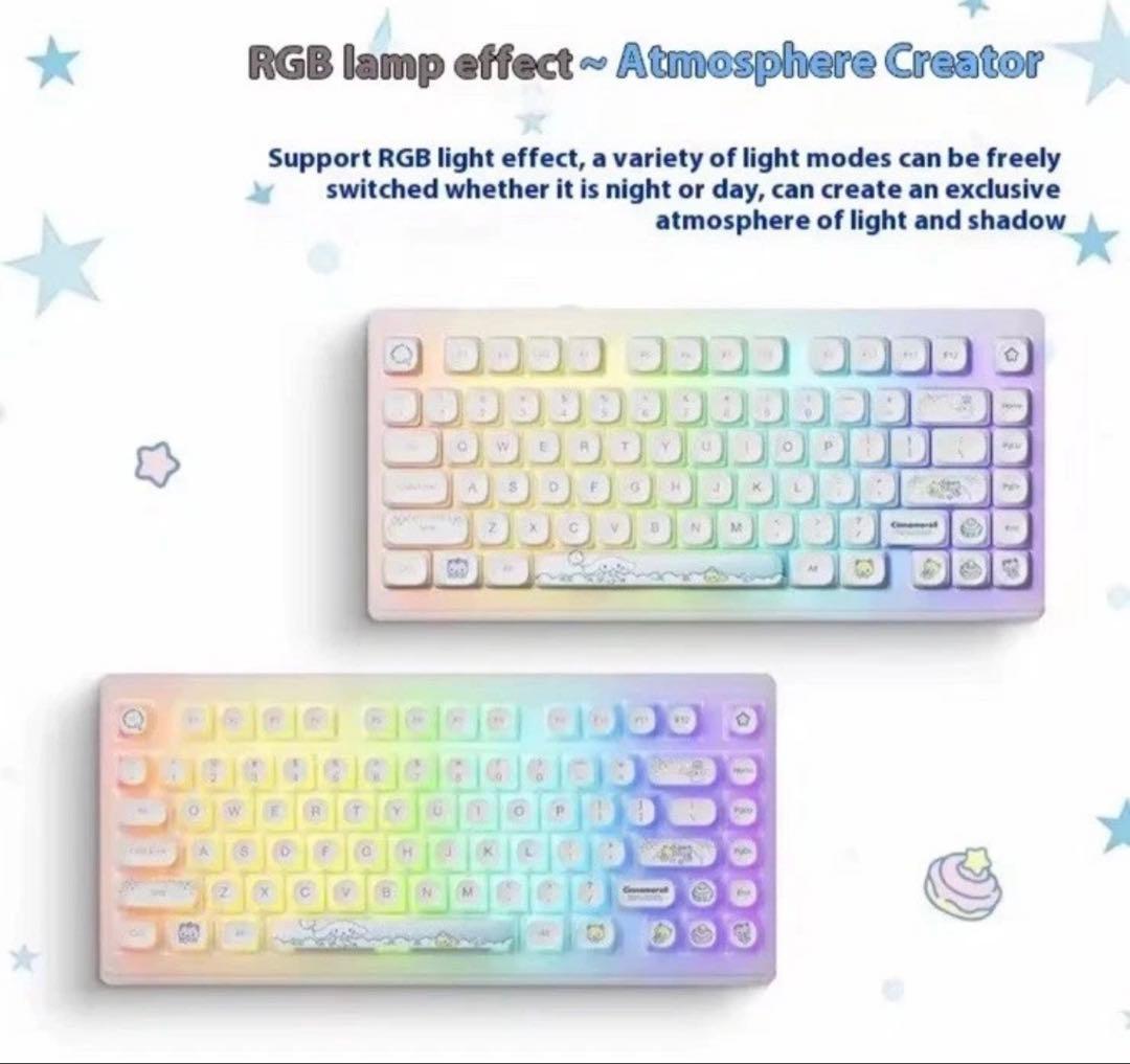 激レア！海外 シナモンロール 20周年限定 レインボーバージョン ミニキーボード