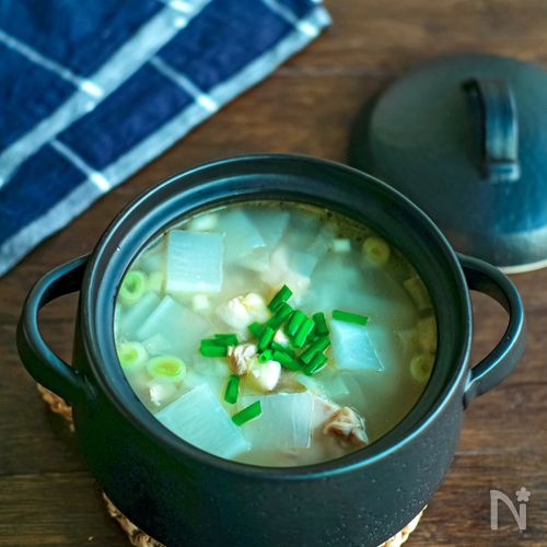 大根と鶏肉の韓国風スープ飯