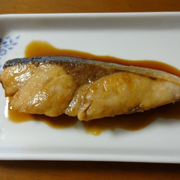 ぶりの照り焼き焼きねぎ添え