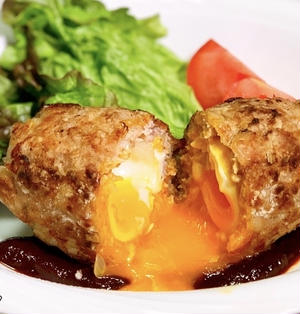 レシピ 焼きスコッチエッグママ食堂～こどものための野菜たっぷりバランス献立～