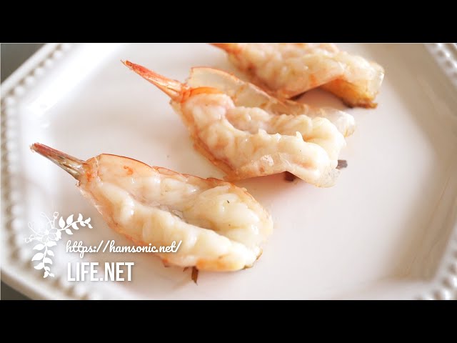 う！舞海老 うまいえび殻付き背開き加工済み8 12サイズ 900ｇ程度 20尾程度入り加熱用冷凍 鬼手長海老オニテナガエビBBQ・グリル・フリッターに！ 素材のちから - まるで大型海老の存在感、鬼手長海老のBBQカット