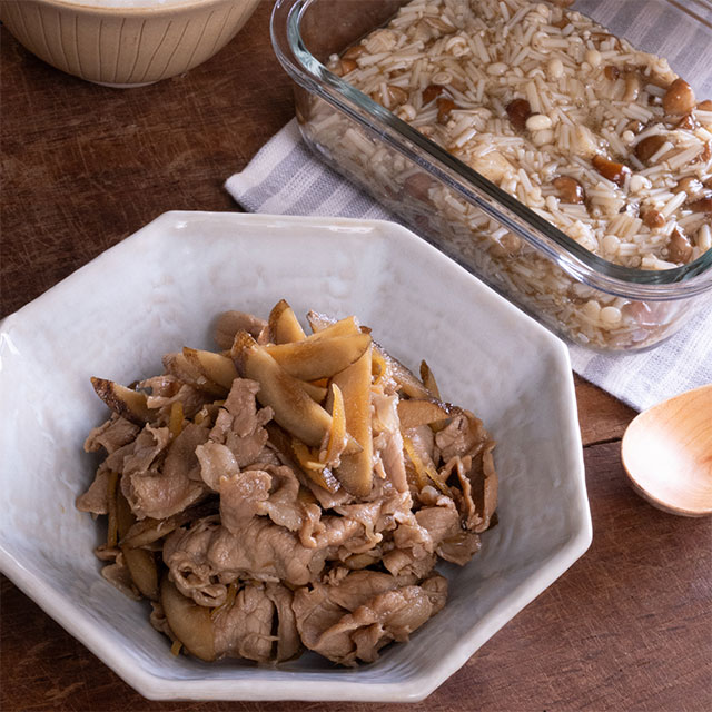 商品案内：満点おかず：ごぼうと豚肉のしぐれ煮株式会社くらこん