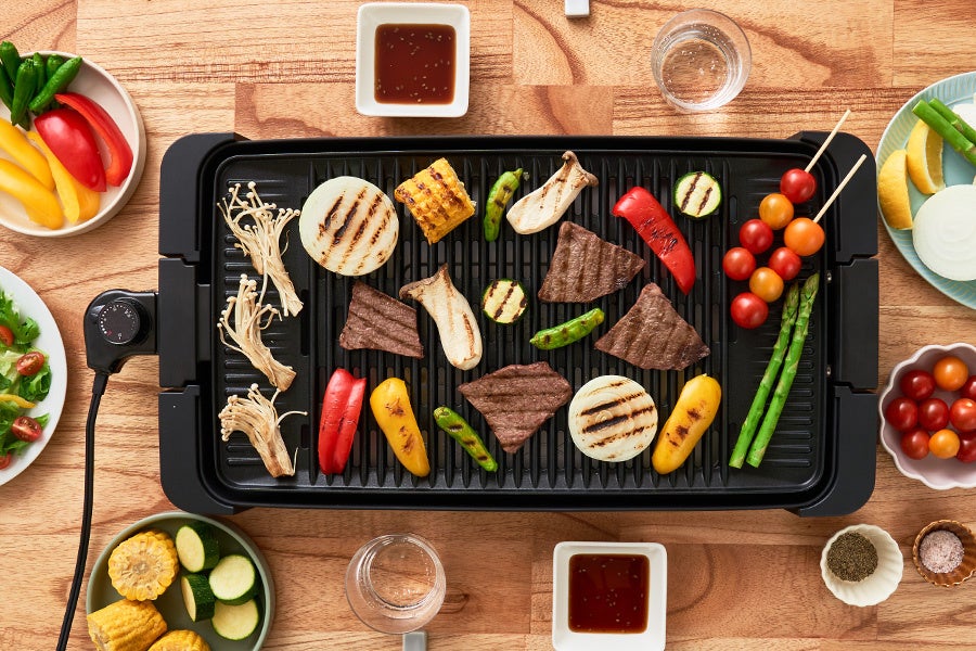 アイリスオーヤマ ホットプレート 網焼き風 2枚 IHA-A20-B焼肉 平面 アイリスプラザ,キッチン家電kurasso クラッソ