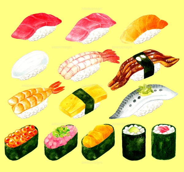 大トロのお寿司のイラスト - ONWAイラスト