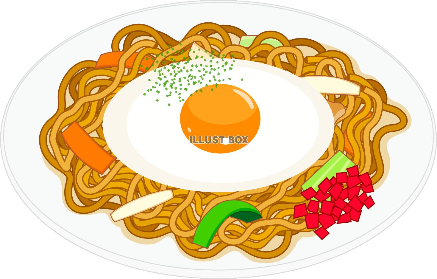 横手やきそばのイラスト - ONWAイラスト