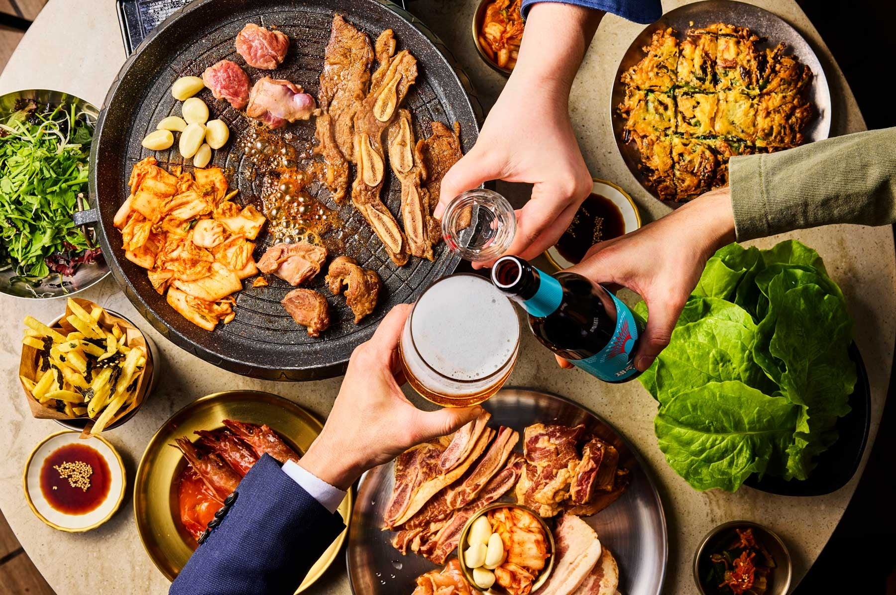 秋の公園で韓国式バーベキュー。 - 韓食生活