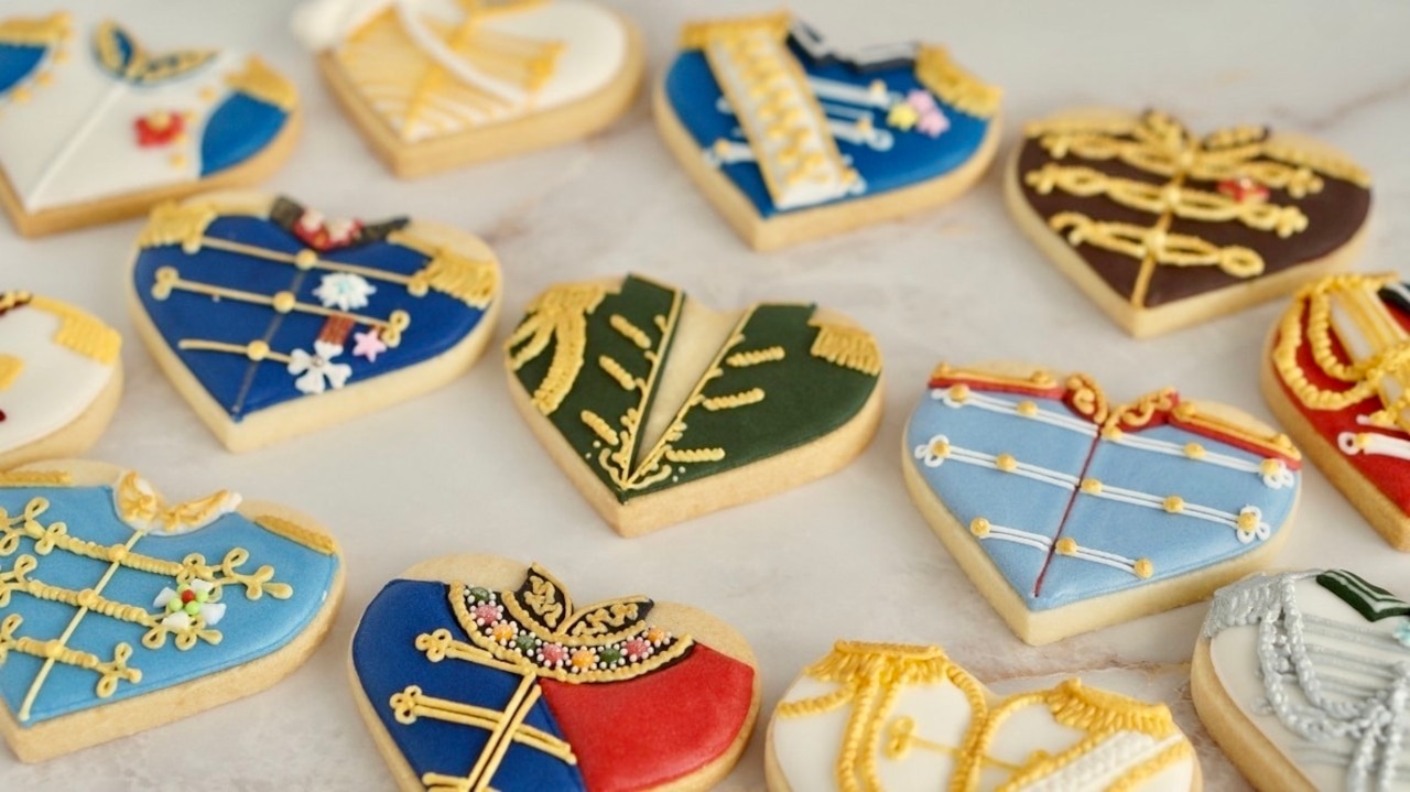 アイシングクッキーハート柄入り ２０枚