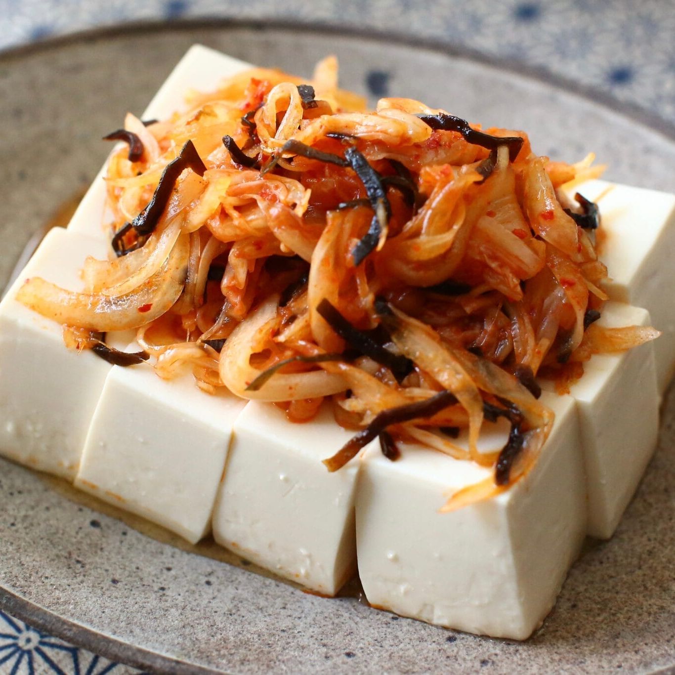 しらすとキムチの冷奴