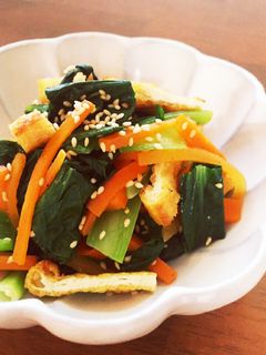 簡単ナムル！小松菜&人参&しめじの3兄弟