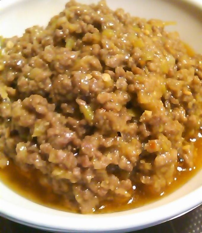 肉味噌のレシピ ご飯やレタスに合わせて ：白ごはん.com