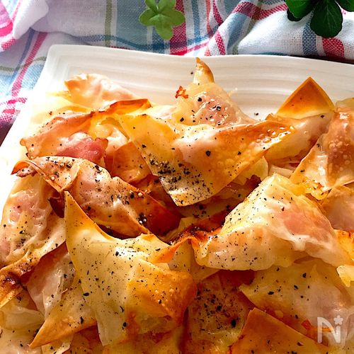 簡単おいしい！余ったワンタンの皮でチーズ巻き レシピ・作り方 by かっぺ4217 - 楽天レシピ