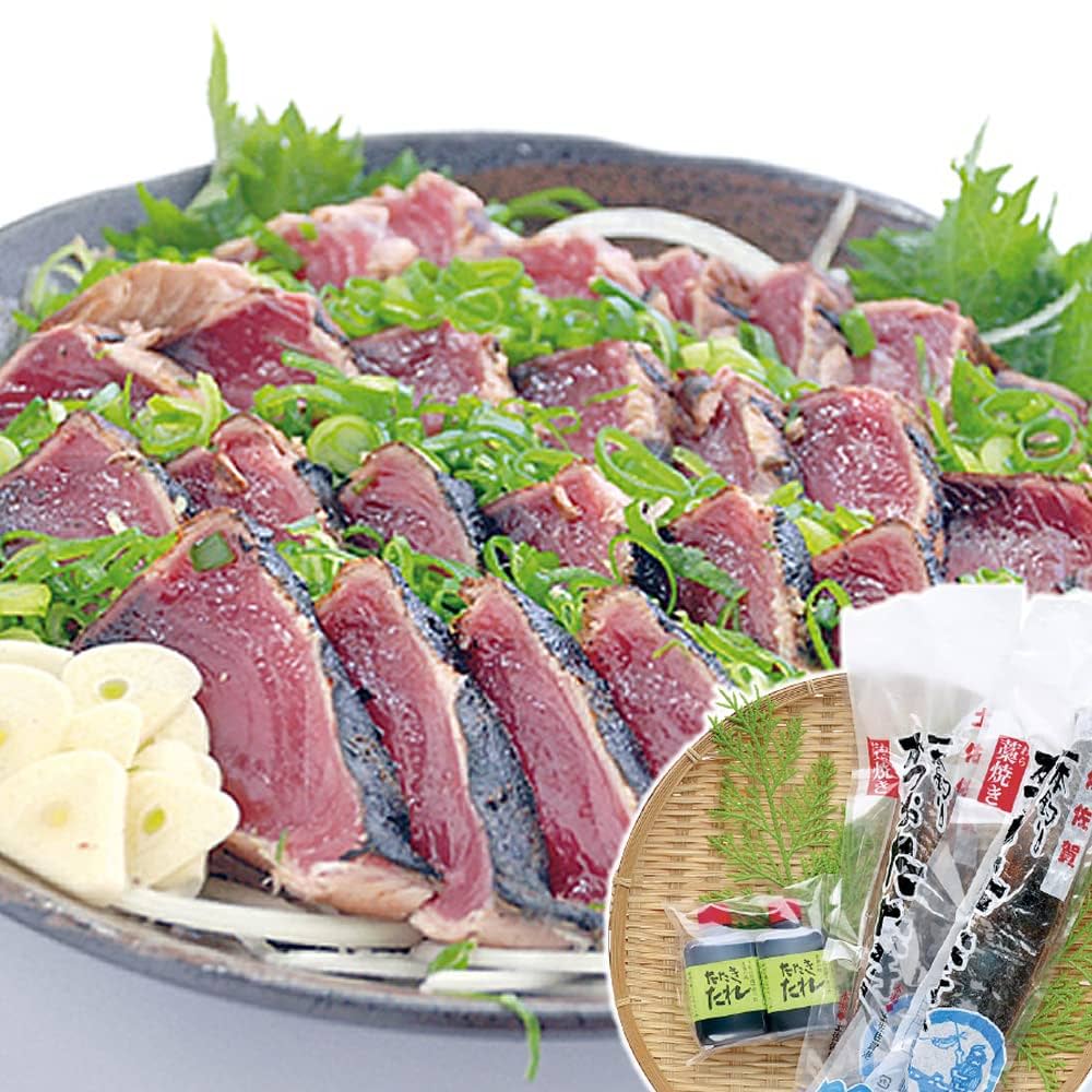 送料無料ギフト鰹たたき藁焼き2本セット2本合計約800g柚子ぽん酢付クール冷凍便 ※北海道・沖縄県は送料+1200円