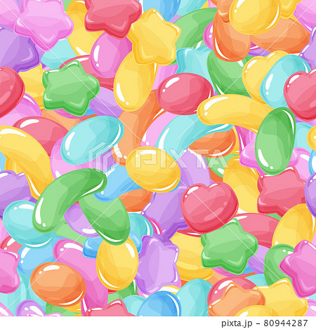 オレンジ味のグミの無料 フリー イラストかわいい手描きの無料素材「てがきっず」保育園・小学校・介護施設にぴったりのフリー素材イラスト