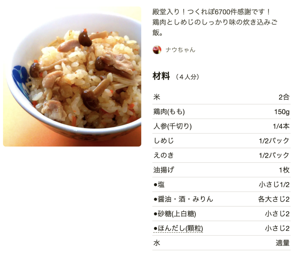 しめじ レシピ つくれぽ殿堂入り最新人気ランキングTOP20！人気1位はコレレシピランキングネット