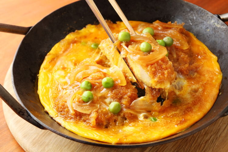 創味のつゆで簡単カツ丼