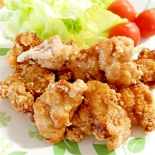 強力粉でから揚げ♡