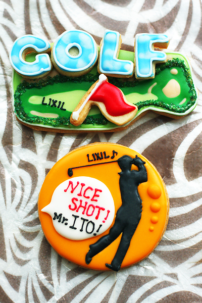 「Golf」のアイデア 49 件クッキー, アイシングクッキー, アイシング
