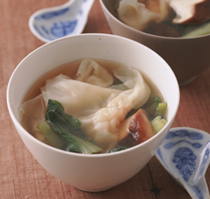 あつあつ！簡単エビしんじょのワンタン