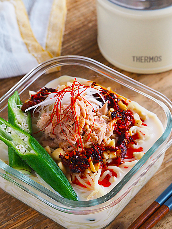 豆乳担々麺かんたんレシピ桃屋