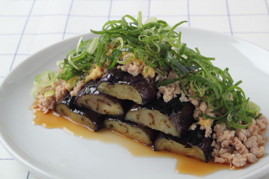 豚ひき肉となすのピリ辛みそ炒め