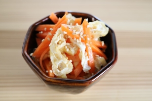 人参だけで☆簡単一品！お弁当◎人参のめんつゆ炒め