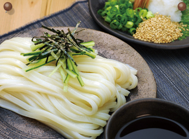 「味ぽん」とめんつゆで！冷やしぶっかけうどん