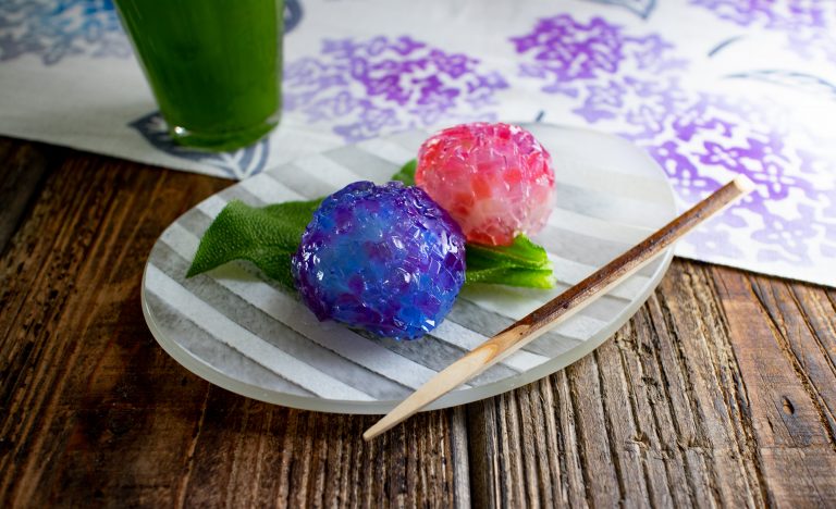透明和菓子「シャワー」練り切り和菓子教室 アンネルネ マチエルを東京東小金井で主宰