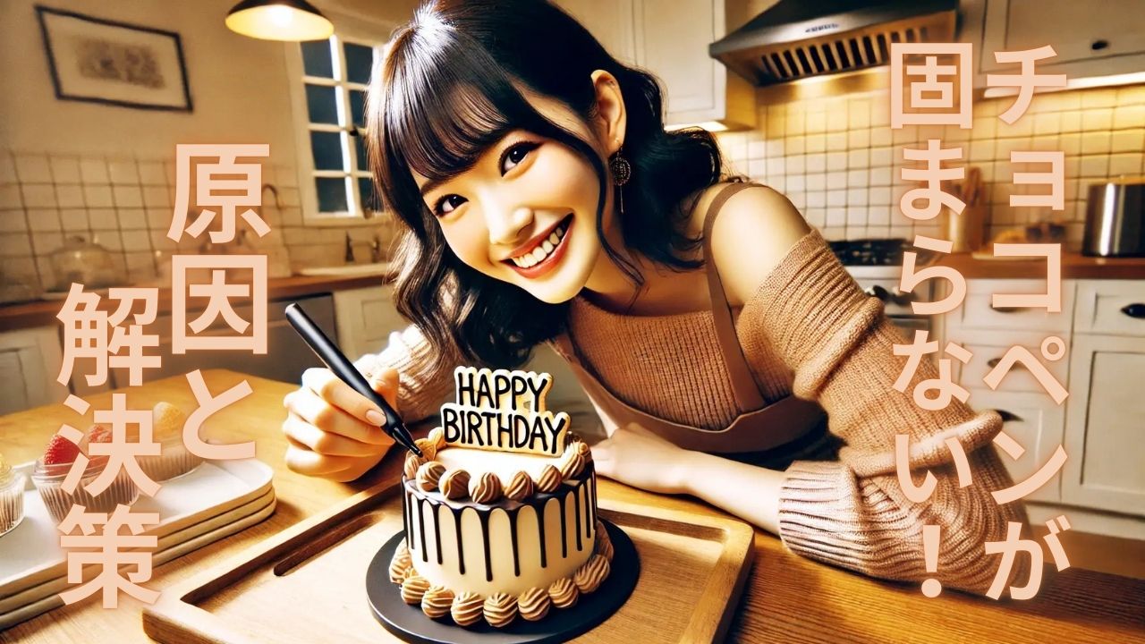 固まらないチョコペン ラッピングできないTikTok