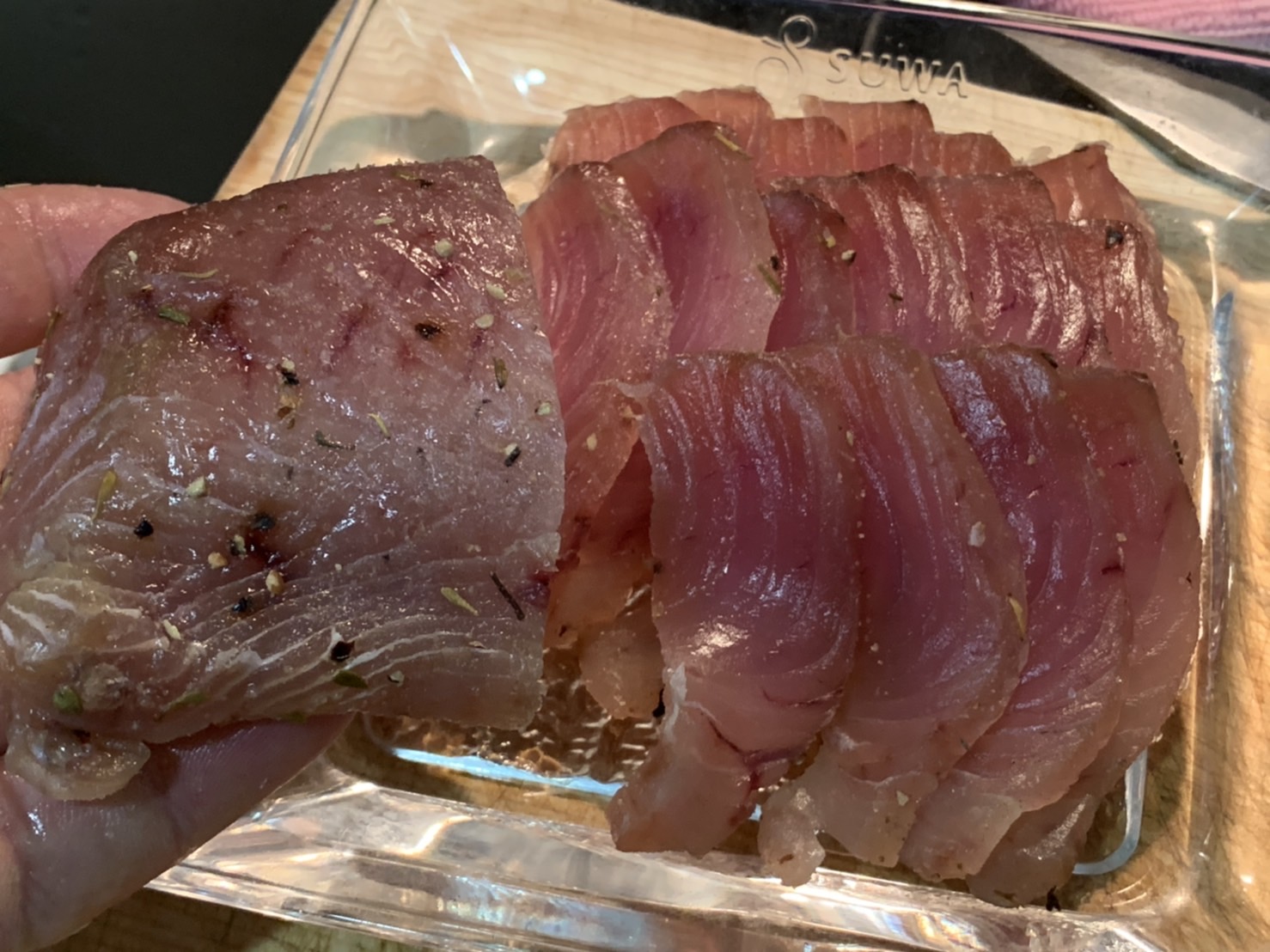 馬刺しで作る自家製生ハム