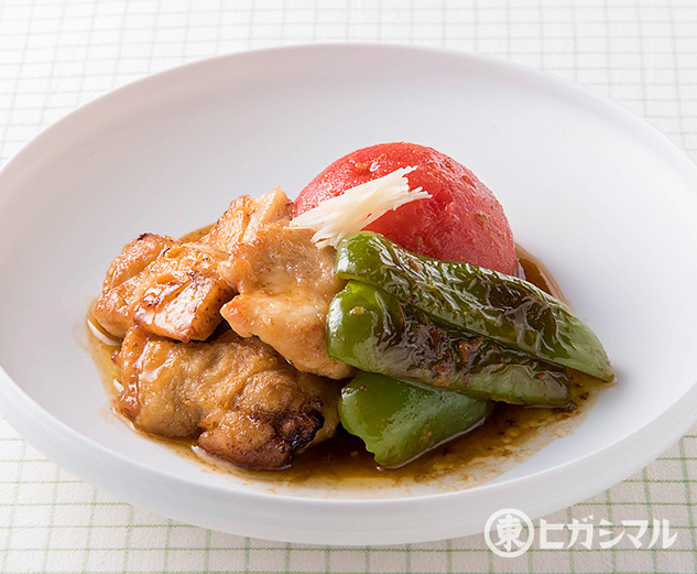 冷やしても美味しい♡なすとピーマンのごま香るさっぱり白だし煮