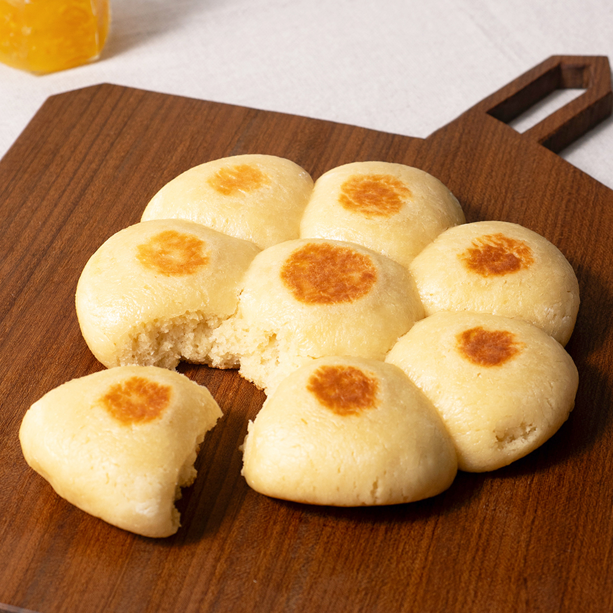 材料3つ 超もっっっちもち！小麦粉・オーブンなし。フライパンで作れる豆腐のちぎりパン 米粉サイリウムなしグルテンフリー低脂質