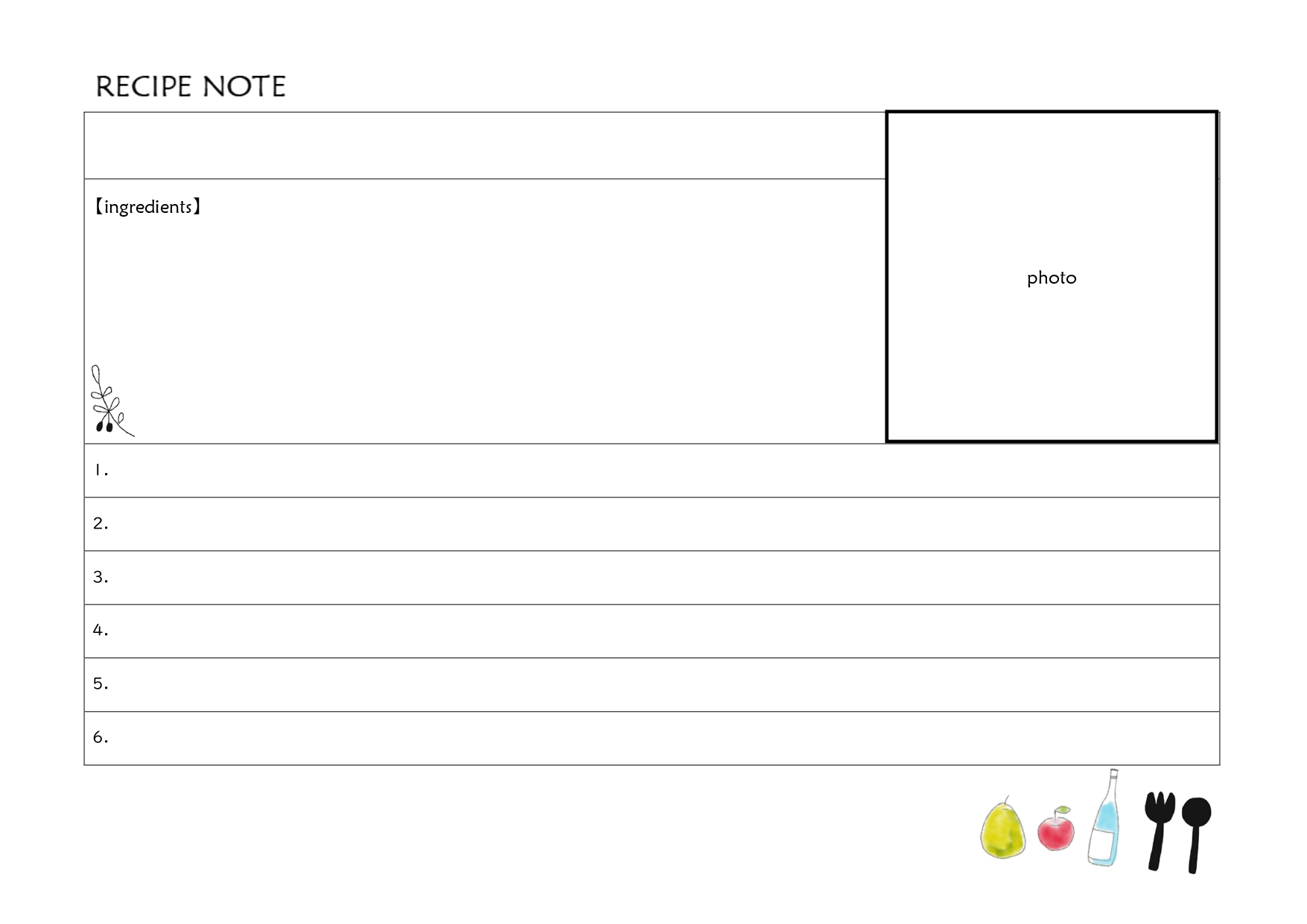 レシピカードテンプレートでおしゃれなデザインを無料で作成！Canva