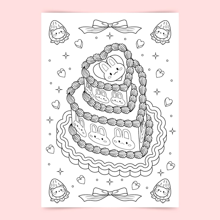 大人の塗り絵 スイーツ 画像 - Freepikで無料ダウンロード