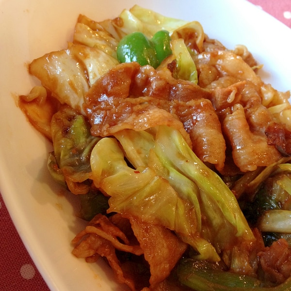 豚バラ肉と野菜の蒸し焼き 和風マヨソース添え