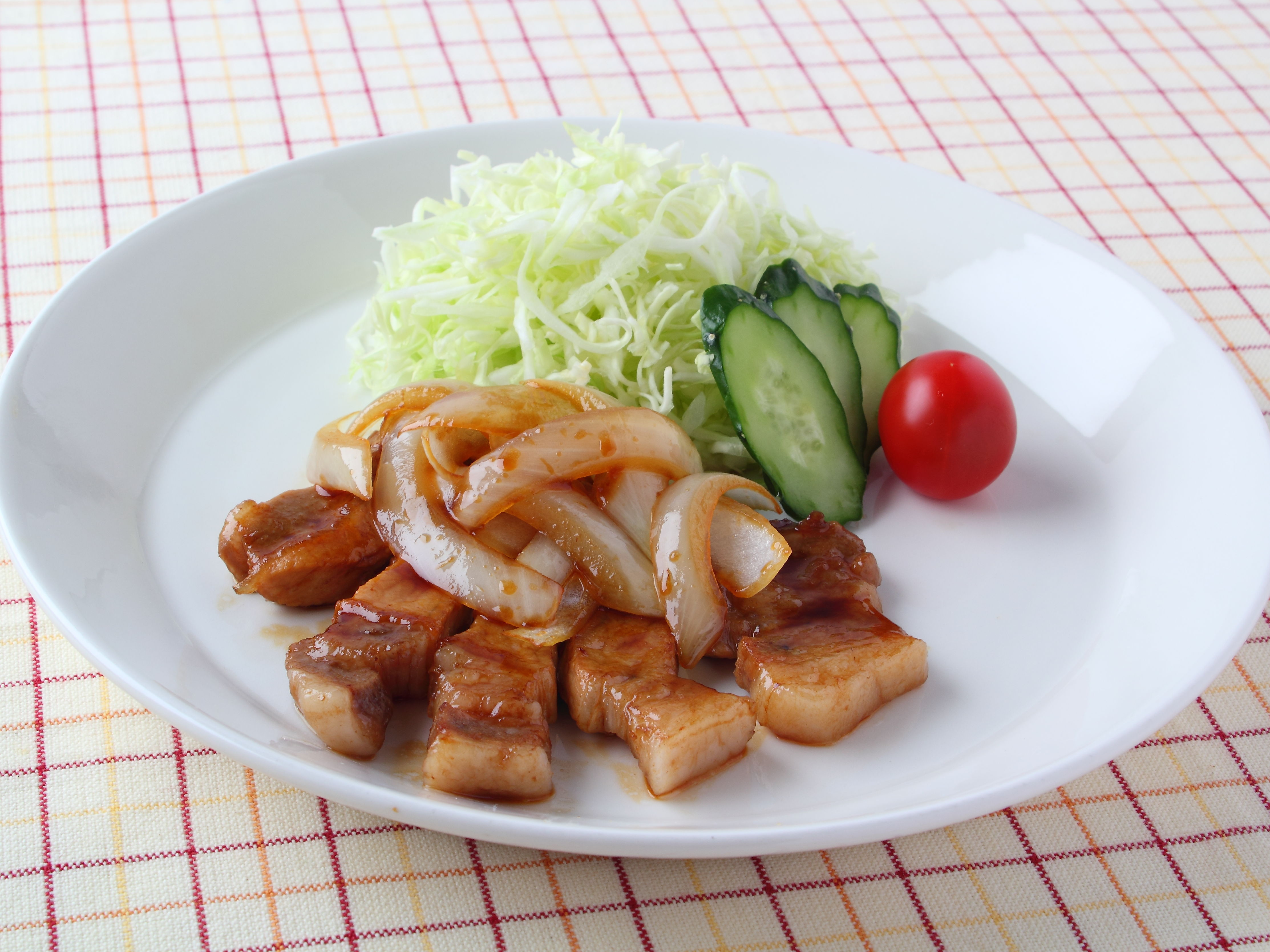 レモンソースでさっぱり 豚肩ロースのトンテキ