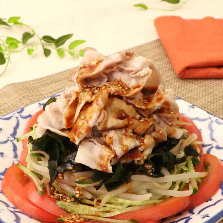 さっぱり塩だれのチョレギ風冷しゃぶサラダ わが家は焼肉屋さん使用