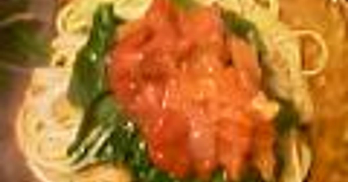 簡単！美味♪ ほうれん草と豚肉のトマトソースパスタ : candy&sarry&・2