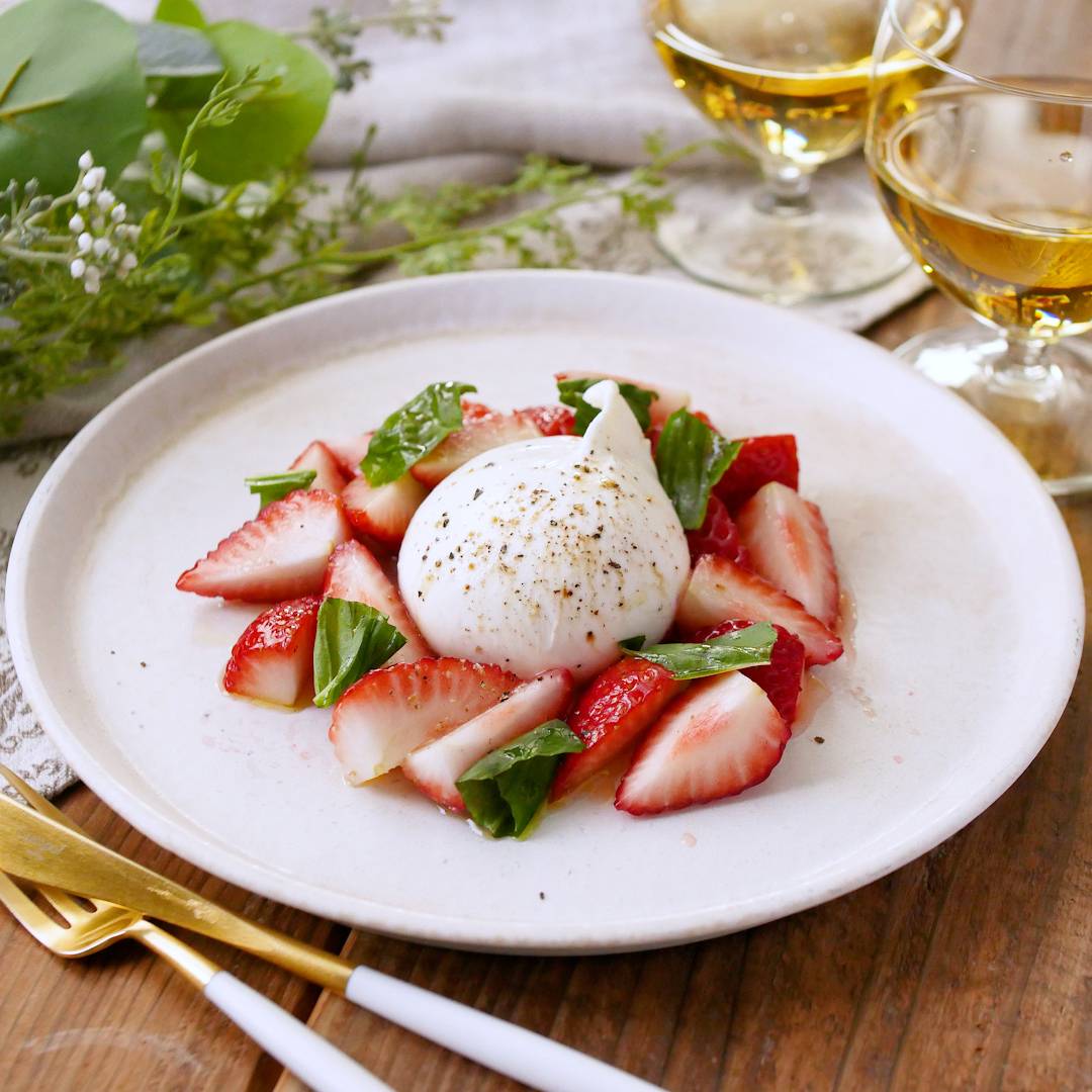 苺とトマトのとろとろカプレーゼ ブッラータ風平安堂ブログ