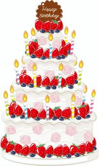 バースデーケーキ 画像 フリー283 無料写真