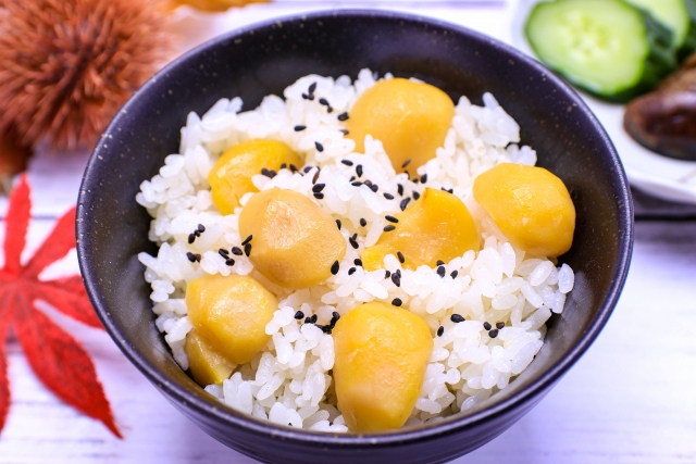 ほっくり甘い♪栗ご飯♪冷凍栗でも大丈夫♪