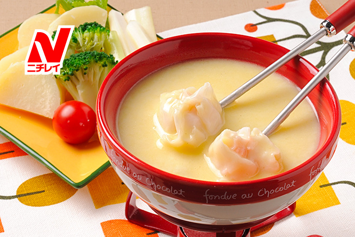 チーズ料理 シュリンプフォンデュソウル牛乳 エメンタールチーズと海老さえあれば我が家がワインバ