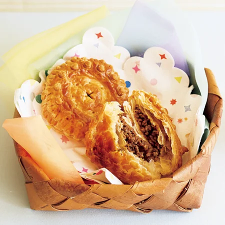 クリスマスのパーティーにミートパイ