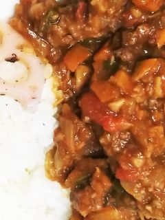 忙しい日に！ レンジでかんたん 無水キーマカレーsiroご飯・ディズニー・コラージュ etc