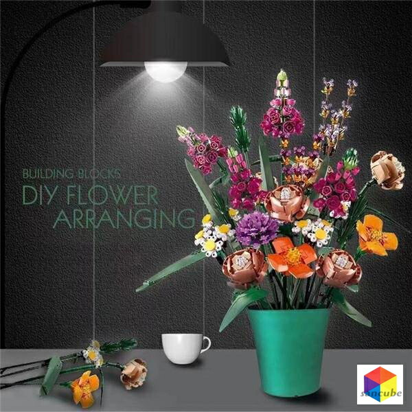 大人レゴのフラワーブーケ！組み立て時間や飾ってみた感じは - 行き先は在庫あり