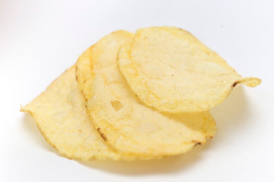 ポテトチップスのイラスト お菓子 スナック無印良品 店内POPイラストレーター わたなべみきこ