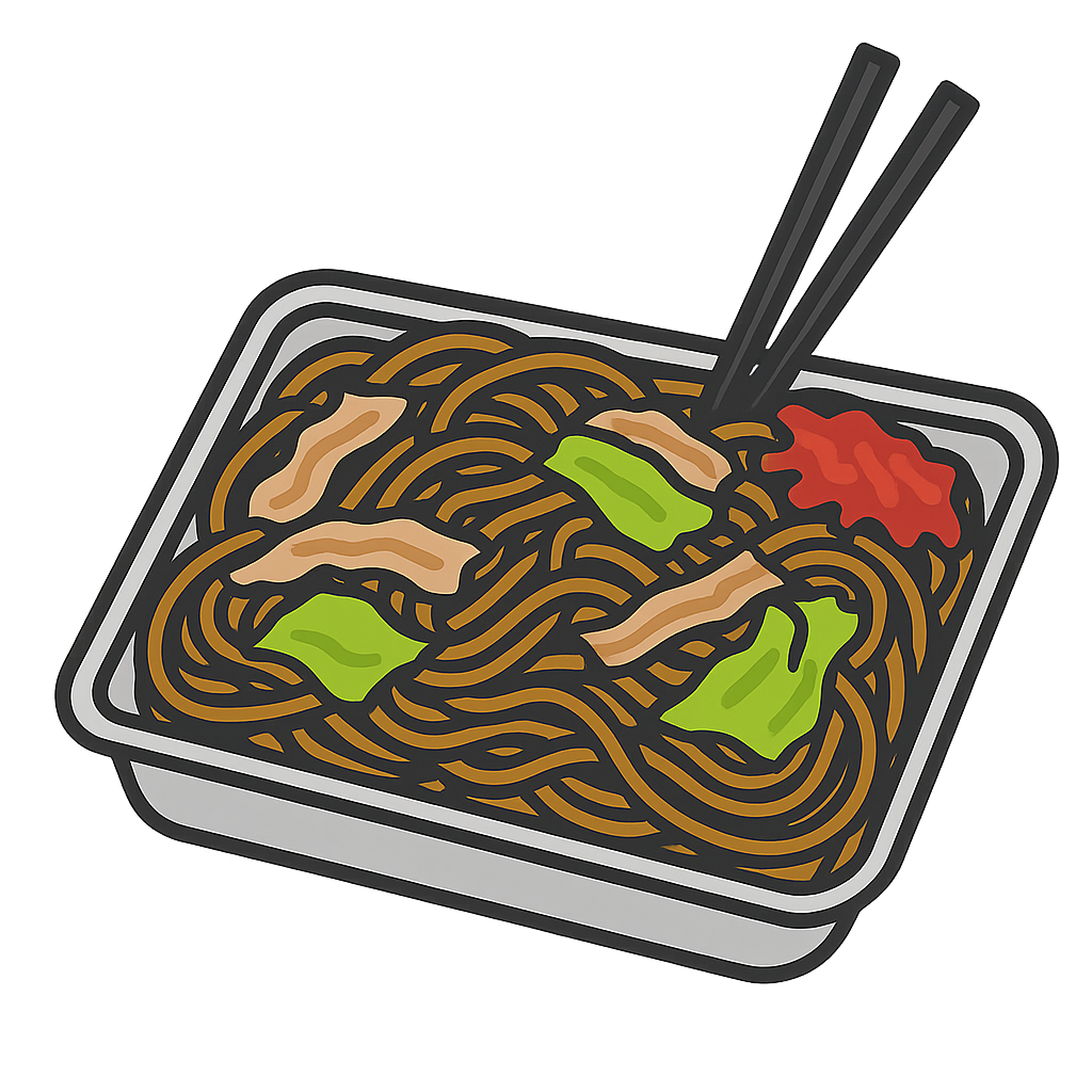 屋台の焼きそばイラスト無料イラスト・フリー素材なら「イラストAC」